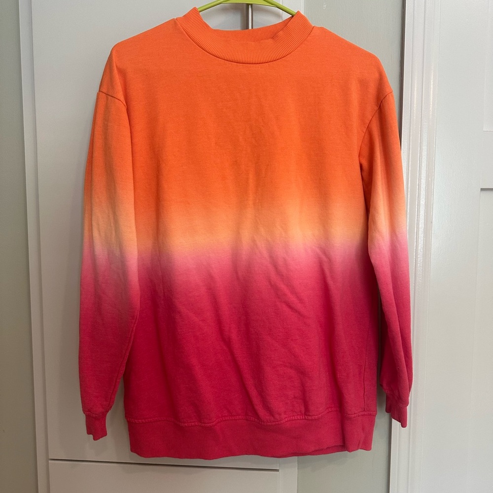 BP Vibrant Orange & Pink Ombré Sweatshirt